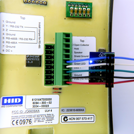 ESPKey installed on wires