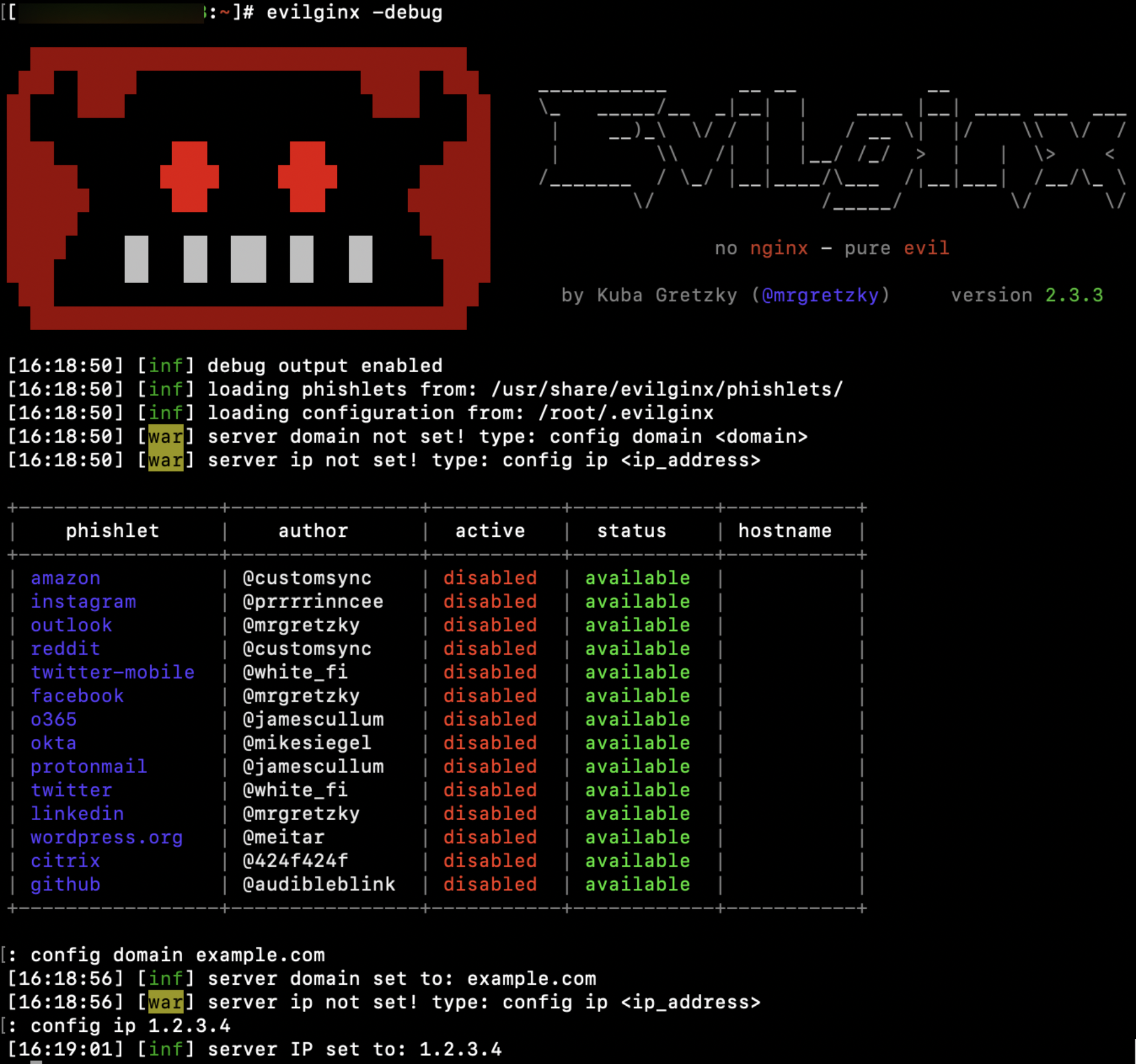 Evilginx-screen-session