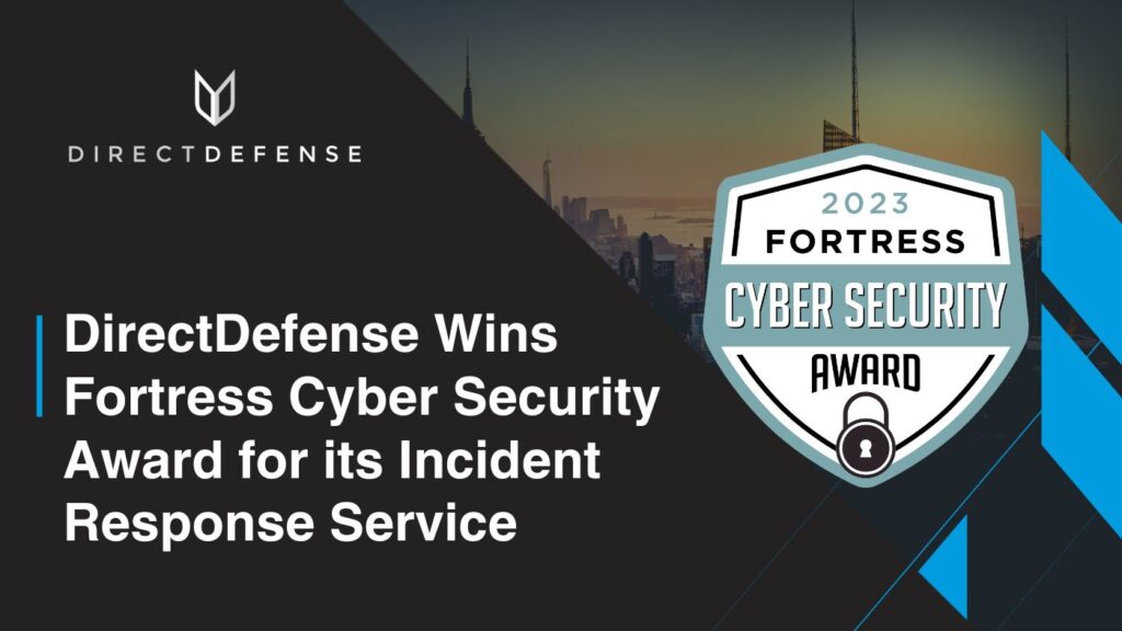 DirectDefense Wins 2023 Fortress Cyber Security Award