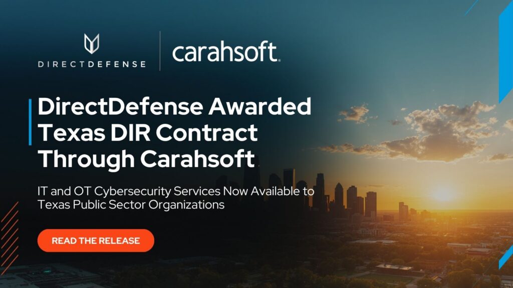 DirectDefense Awarded Texas Department of Information Resources Contract Through Carahsoft